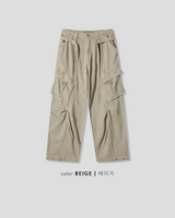 [Unisex] Desert belt washing cargo pants(3color)