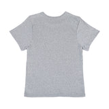 90's scallop stitch neck t-shirt (GREY)