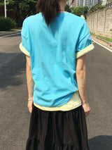 ニューエラレタリングクロップショートスリーブTシャツ (5c)