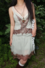 ISABEL LACE CHIFFON MINI DRESS