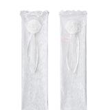Rose Corsage Leg Warmer Socks - White
