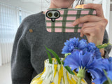 knit check phone case (macsafe tough bumper)