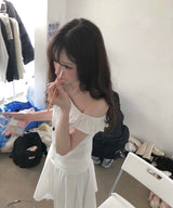フリズコットンフリル&インスリーブレスbl