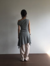 フレアアシンメトリカルドレス (2color)