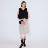 Crinkle Sheer Skirt - 2colors