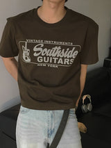 [A-T0100] サウスサイドクロップ半袖Tシャツ (3色)