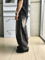Ramie Brush Balloon Denim Pants 5C