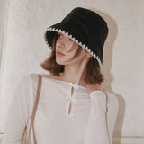 トライアングル ステッチバケットハット (Black)
