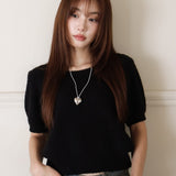 Signature Heart Leather Strap Necklace