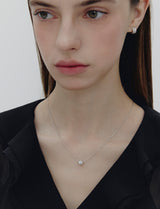 26SS★ Essence Silver (W) Tria Pave Necklace