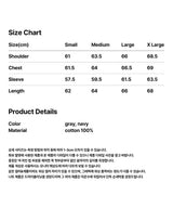 ベーシック ロゴ ジップ アップ フーディー_グレー