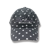 vintage washing dot ball cap (Pigment Black)