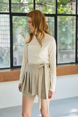 CLASSIC WOOL TURTLENECK TOP / IVORY