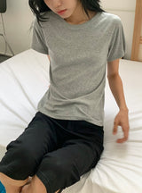 Soja Basic Layered Short Sleeve Tee