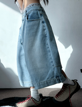 UP SIDE DOWN BACK PATCH CARGO BALLOON DENIM BERMUDA 🩵🖤2COLOR