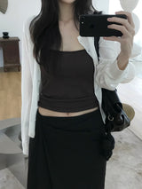 Slash linen round cardigan (4 colors)
