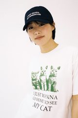 マイハウスキャットTシャツ - ホワイト