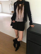 ラフ フリンジ Vネック カーディガン
