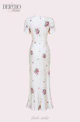 Florayu Flower V Long Dress
