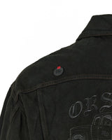 Mwoong Oksuroad Washed Black Denim Trucker Jacket