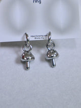 muchroom ring earring