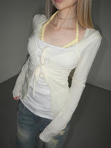 daisy lace sleeveless(2 color) 