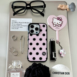 [MADE] m dot. (pinkblack) glass bumper iPhone case