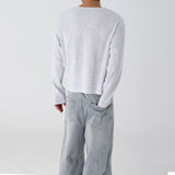 WAFFLE CROP MUSCLE LONG SLEEVE 