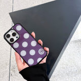 [MADE] L dot. (purple) glass bumper iPhone case