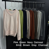 Loosefit v neck knit(8color)