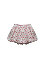 MINI HEART BALLOON SKIRT PANTS / WHITE