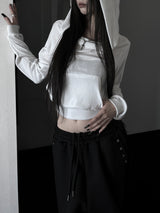 faye off-shoulder hood T (3color)