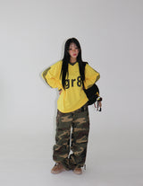 [UNISEX] Patch Military Camo Wide Pants