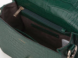ISLE MINI CROC ショルダーレザーバッグ / Wani Green