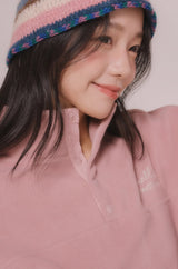 FLEECE PULLOVER T-SHIRT (Pink)