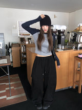 Zeta Cargo String Wide Banding Pants