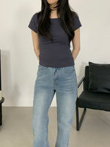 [1+1] ルエル ラウンドネック半袖Tシャツ