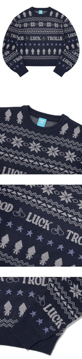 TROLLS JACQUARD KNIT - NAVY