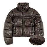 Glossy Eco-Puffer Short Padding Jumper