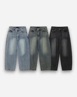Dart Balloon Denim Pants 3C
