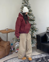 Verus Vintage Quilted Hooded Jumper