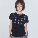 ドットフェードファンシーTシャツ (Black) F25QB129
