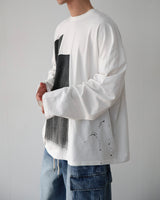 PAINTオーバーサイズフィットロングスリーブTシャツ