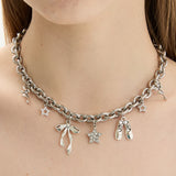 Pointe shoes Ribbon Star Mix Necklace