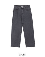 Logan Basic Wide Denim Pants