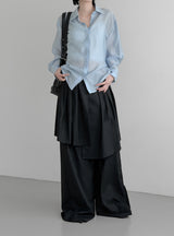Yunseul Flare Belt Strap Shirt