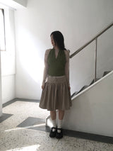 ドット ミディスカート