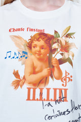 Loose fit Tshirts Flower angel