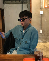 Knit Shirt Cardigan