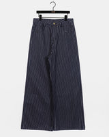 Saffer striped wide cotton pants